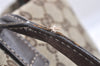 Authentic GUCCI New Britt Shoulder Tote Bag GG Canvas Leather 169945 Brown 9124I