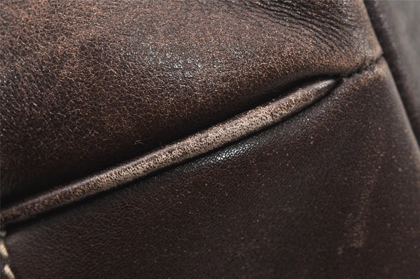 Authentic GUCCI New Britt Shoulder Tote Bag GG Canvas Leather 169945 Brown 9124I