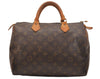 Authentic Louis Vuitton Monogram Speedy 30 Hand Boston Bag M41526 LV 9124J