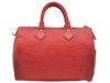 Authentic Louis Vuitton Epi Speedy 25 Hand Boston Bag Red M43017 Junk 9125I