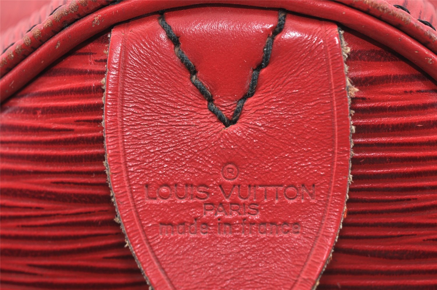 Authentic Louis Vuitton Epi Speedy 25 Hand Boston Bag Red M43017 Junk 9125I