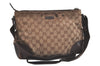 Authentic GUCCI Shoulder Cross Body Bag GG Canvas Leather 114273 Brown 9125J