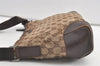 Authentic GUCCI Shoulder Cross Body Bag GG Canvas Leather 114273 Brown 9125J