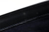 Authentic GUCCI Vintage 2Way Shoulder Clutch Bag Purse Leather Navy Blue 9126I