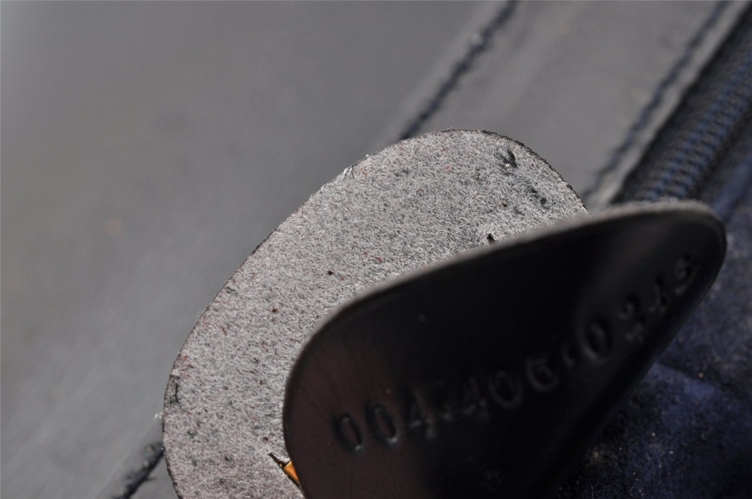 Authentic GUCCI Vintage 2Way Shoulder Clutch Bag Purse Leather Navy Blue 9126I