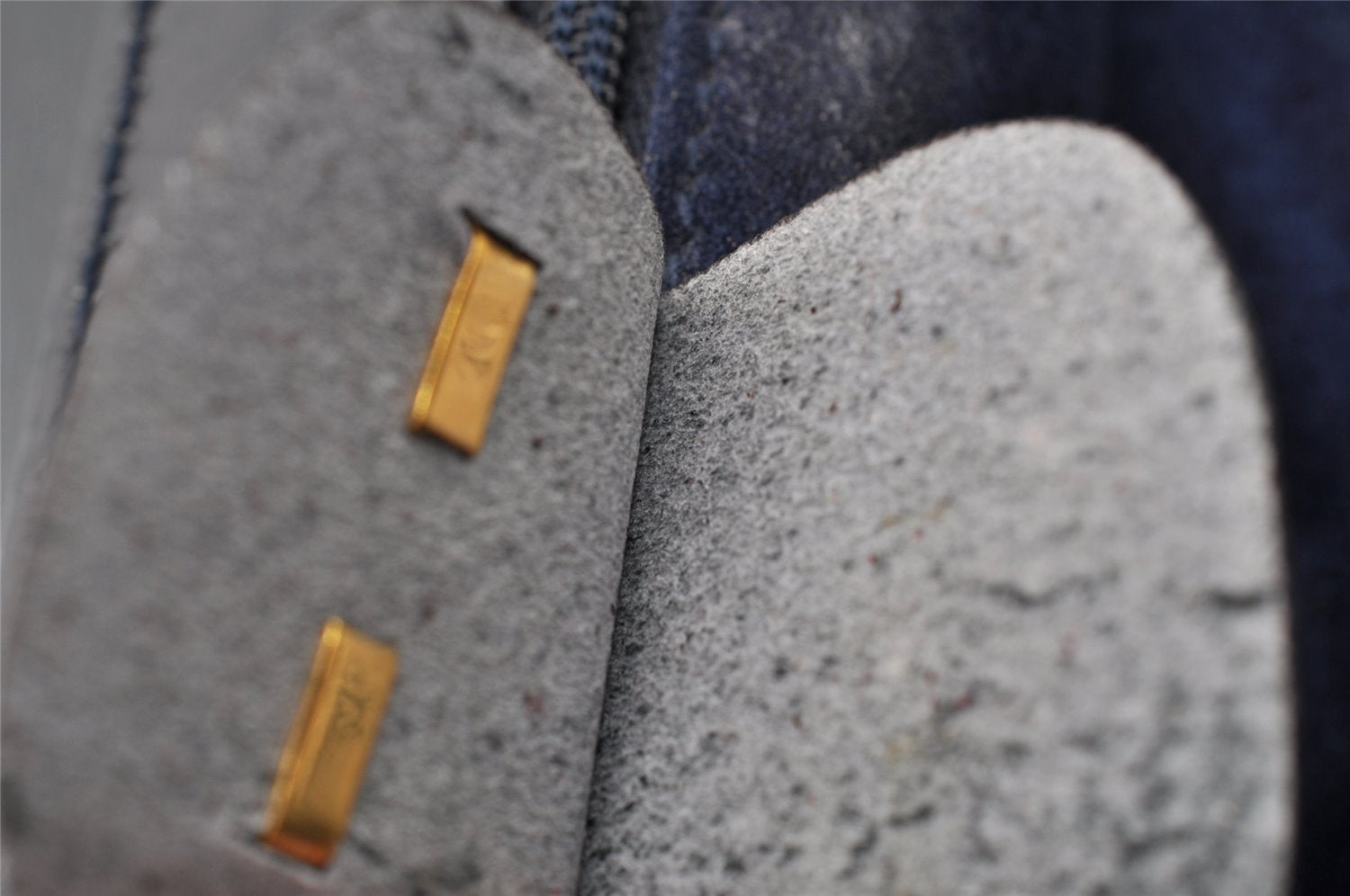 Authentic GUCCI Vintage 2Way Shoulder Clutch Bag Purse Leather Navy Blue 9126I