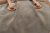 Authentic PRADA Vintage Canvas Leather Shoulder Hand Bag Brown 9128I