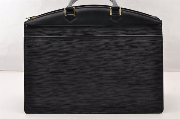 Authentic Louis Vuitton Epi Riviera Hand Bag Black M48182 LV 9129I