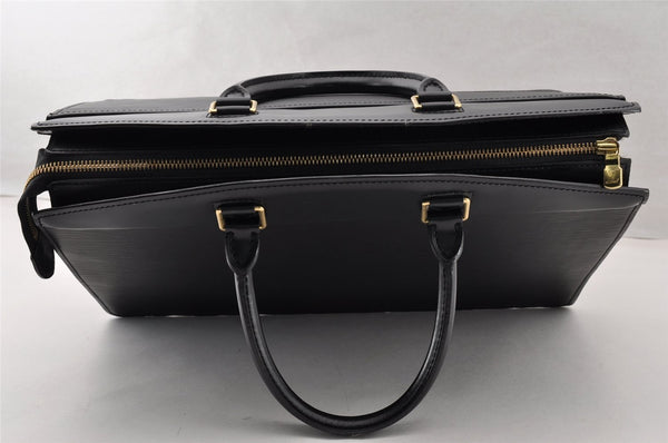 Authentic Louis Vuitton Epi Riviera Hand Bag Black M48182 LV 9129I