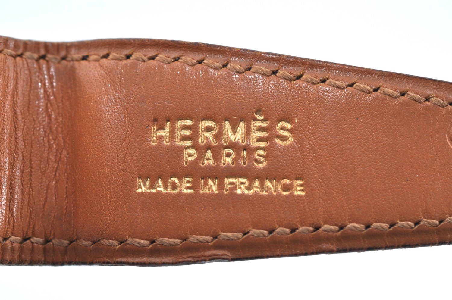 Authentic HERMES Vintage Leather Belt Size 90cm 35.4