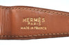 Authentic HERMES Vintage Leather Belt Size 90cm 35.4" Brown 9130G