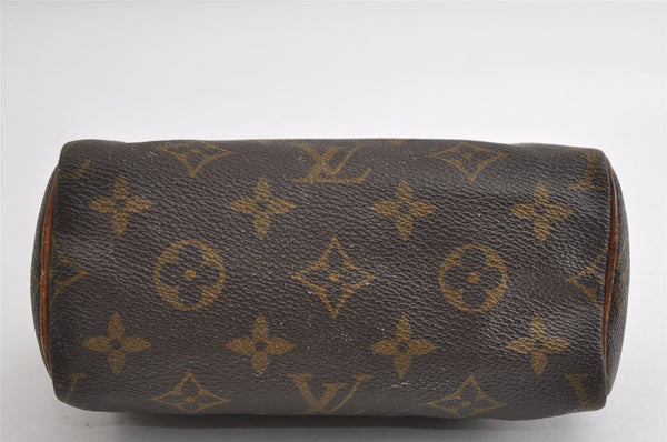 Authentic Louis Vuitton Monogram Mini Speedy Hand Bag Purse Old Model Junk 9130I