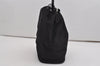 Authentic GUCCI Shoulder Hand Bag Purse Nylon Leather 0013750 Black 9131I