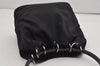 Authentic GUCCI Shoulder Hand Bag Purse Nylon Leather 0013750 Black 9131I