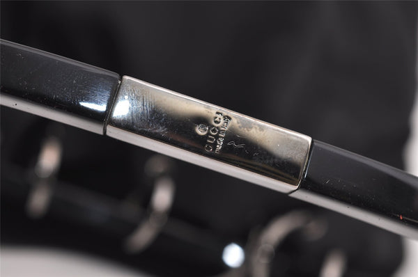 Authentic GUCCI Shoulder Hand Bag Purse Nylon Leather 0013750 Black 9131I