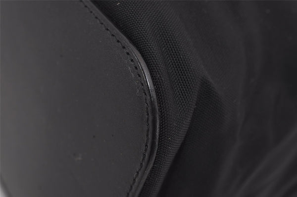 Authentic GUCCI Shoulder Hand Bag Purse Nylon Leather 0013750 Black 9131I