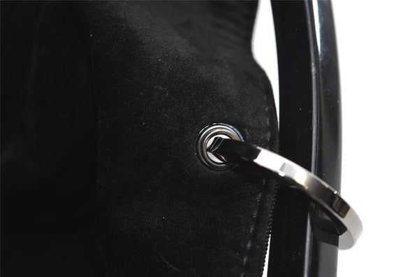 Authentic GUCCI Shoulder Hand Bag Purse Nylon Leather 0013750 Black 9131I