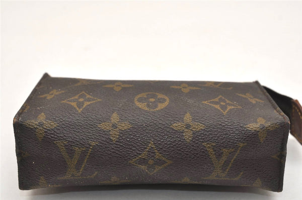 Auth Louis Vuitton Monogram Poche Toilette 15 M47546 Cosmetics Pouch Junk 9132J