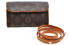 Auth Louis Vuitton Monogram Pochette Florentine Pouch Waist Bag M51855 LV 9133I