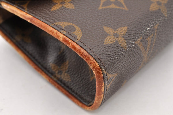 Auth Louis Vuitton Monogram Pochette Florentine Pouch Waist Bag M51855 LV 9133I