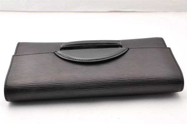 Authentic Louis Vuitton Epi Chaillot Clutch Hand Bag Purse Black M52532 LV 9135I