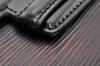 Authentic Louis Vuitton Epi Chaillot Clutch Hand Bag Purse Black M52532 LV 9135I