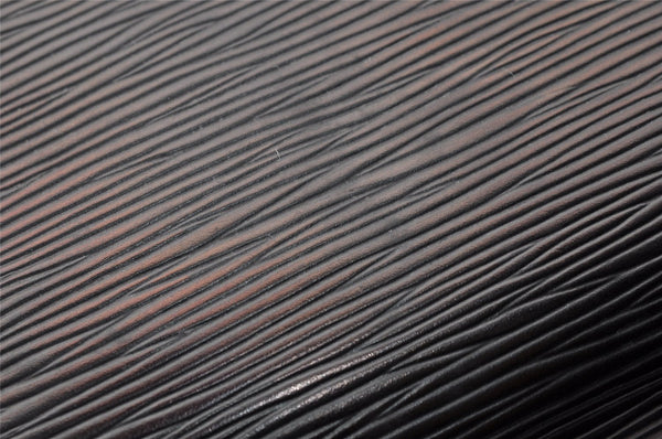 Authentic Louis Vuitton Epi Chaillot Clutch Hand Bag Purse Black M52532 LV 9135I