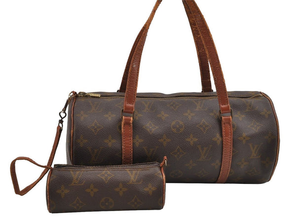 Authentic Louis Vuitton Monogram Papillon 30 Hand Bag Old Model LV 9135J