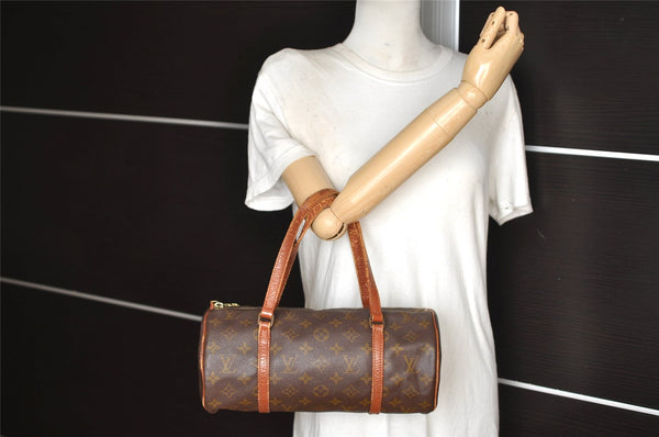 Authentic Louis Vuitton Monogram Papillon 30 Hand Bag Old Model LV 9135J