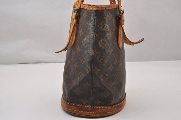 Authentic Louis Vuitton Monogram Bucket PM Shoulder Bag Old Model Junk 9137I