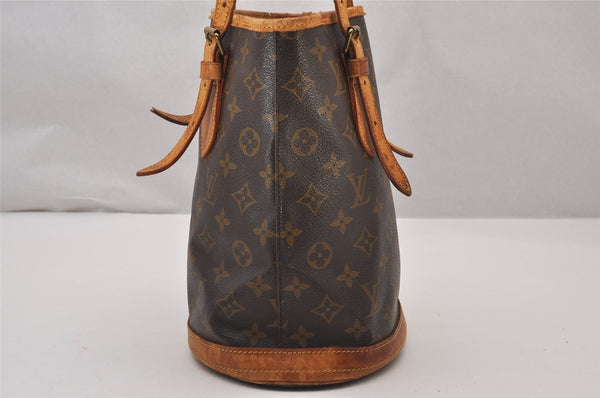 Authentic Louis Vuitton Monogram Bucket PM Shoulder Bag Old Model Junk 9137I