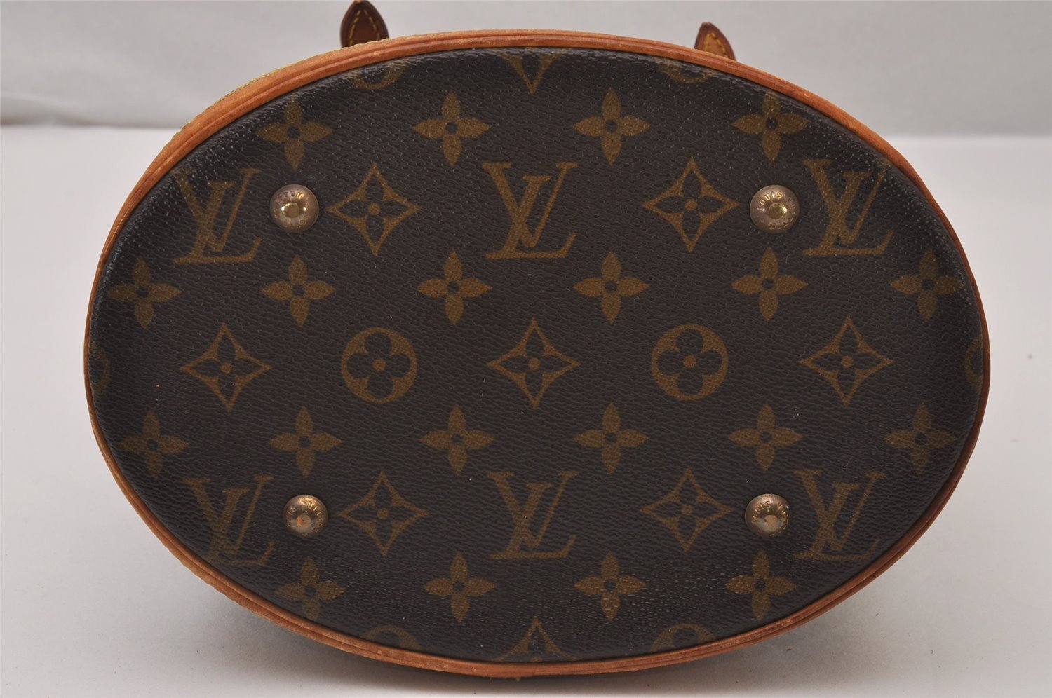 Authentic Louis Vuitton Monogram Bucket PM Shoulder Bag Old Model Junk 9137I