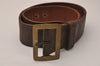 Authentic Louis Vuitton Monogram Leather Belt 95cm 29.5" Brown Old Model 9137J