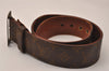 Authentic Louis Vuitton Monogram Leather Belt 95cm 29.5" Brown Old Model 9137J