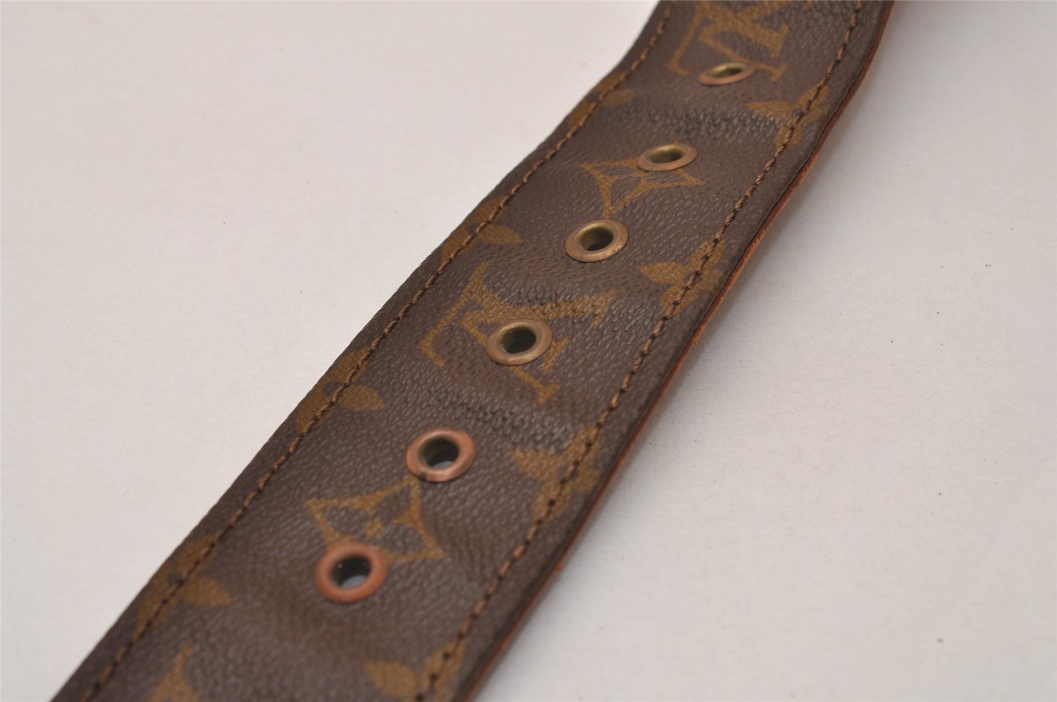 Authentic Louis Vuitton Monogram Leather Belt 95cm 29.5