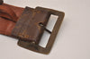 Authentic Louis Vuitton Monogram Leather Belt 95cm 29.5" Brown Old Model 9137J