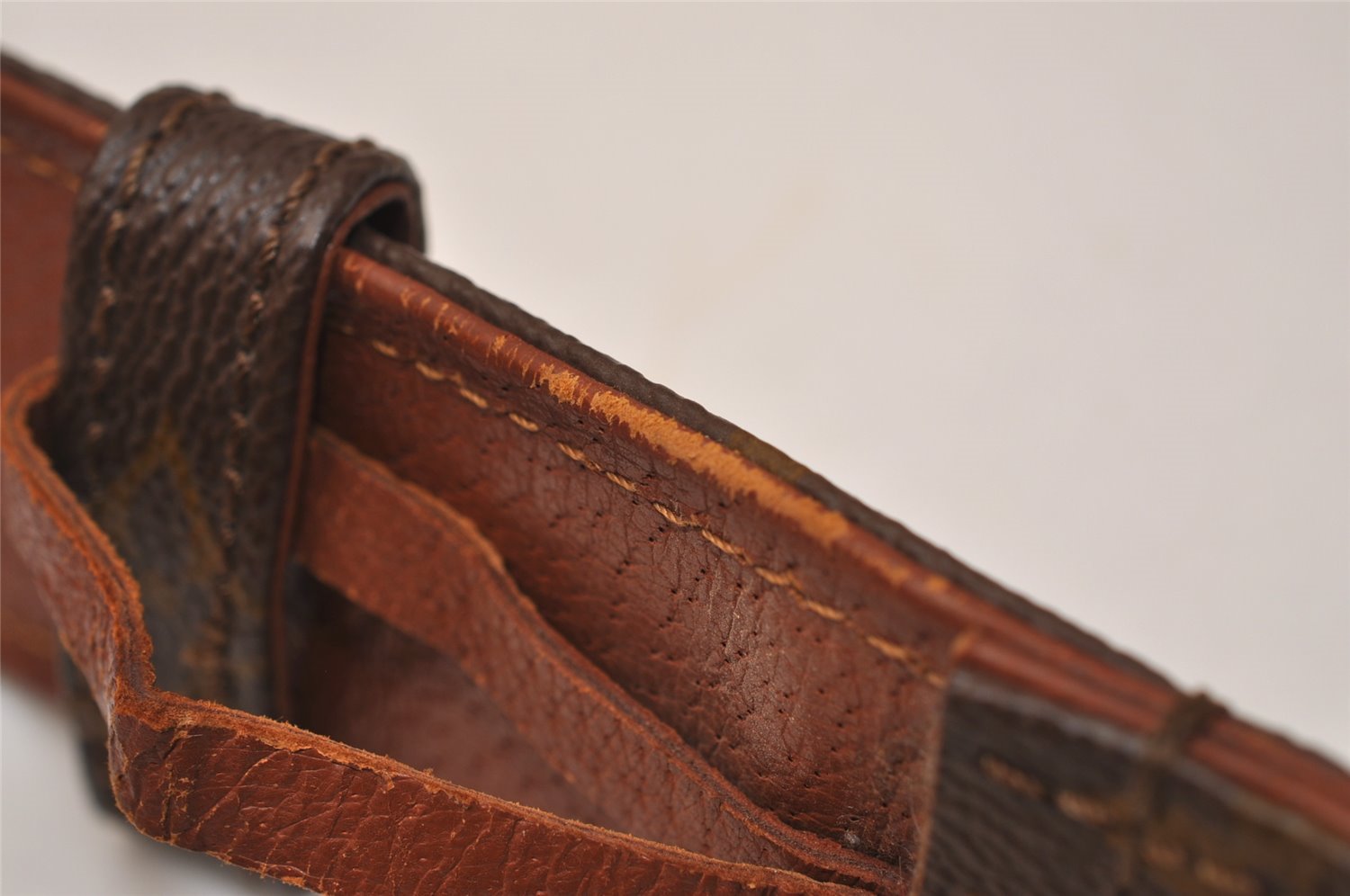 Authentic Louis Vuitton Monogram Leather Belt 95cm 29.5