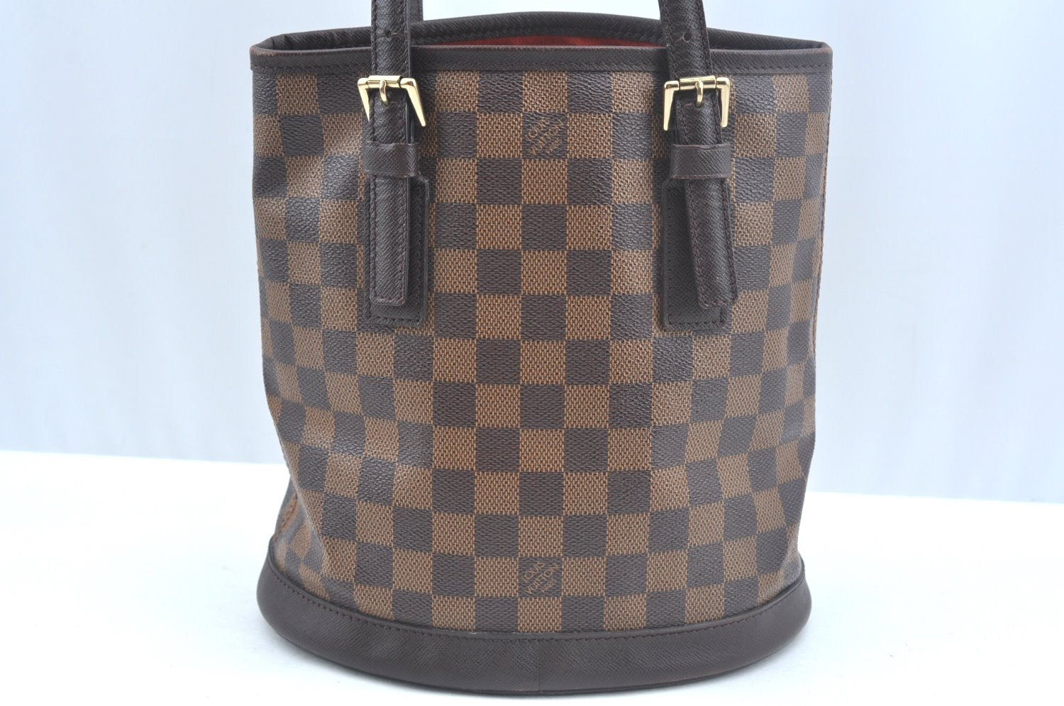 Authentic Louis Vuitton Damier Marais Bucket Shoulder Tote Bag N42240 LV 9138I