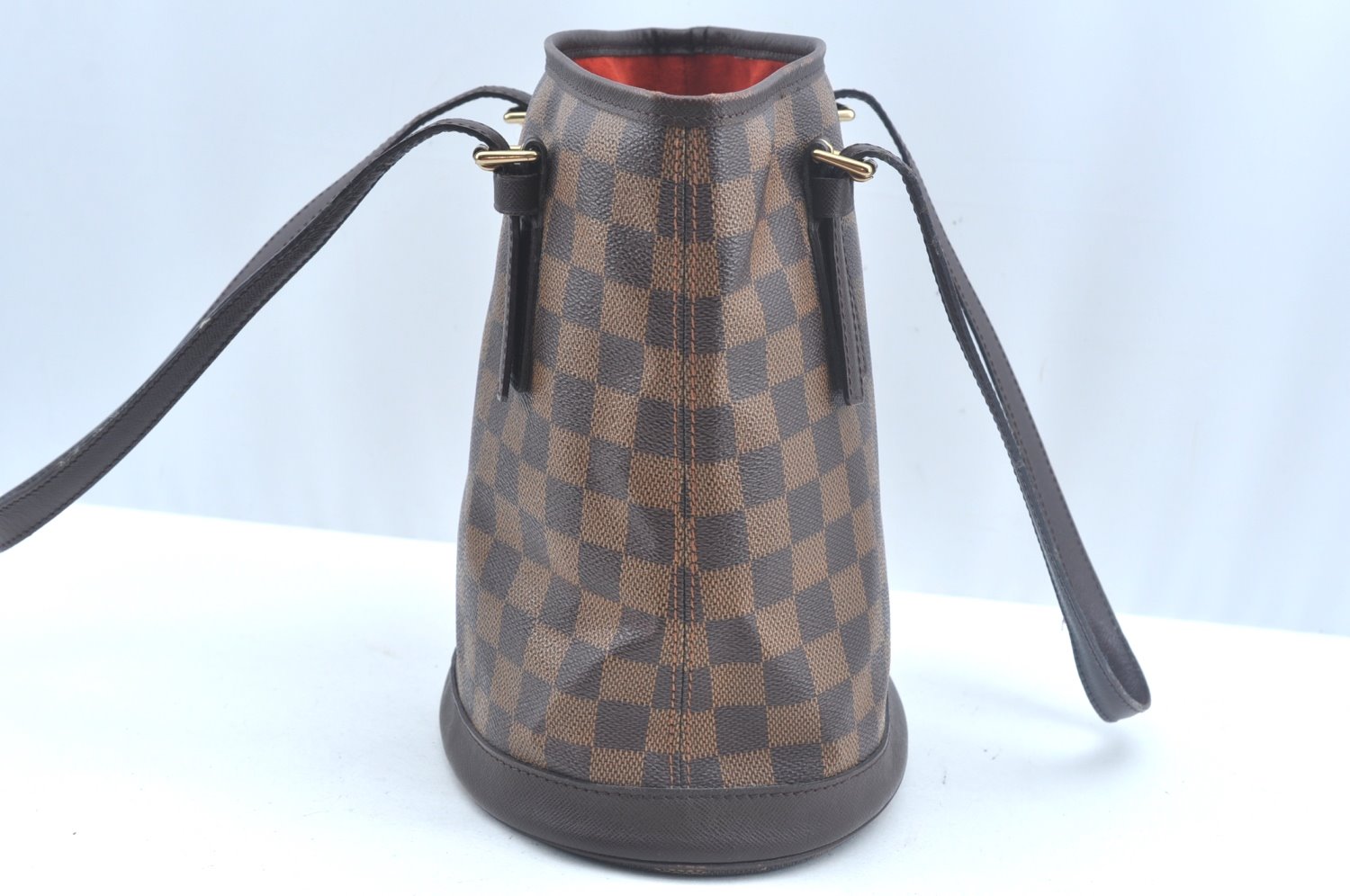 Authentic Louis Vuitton Damier Marais Bucket Shoulder Tote Bag N42240 LV 9138I