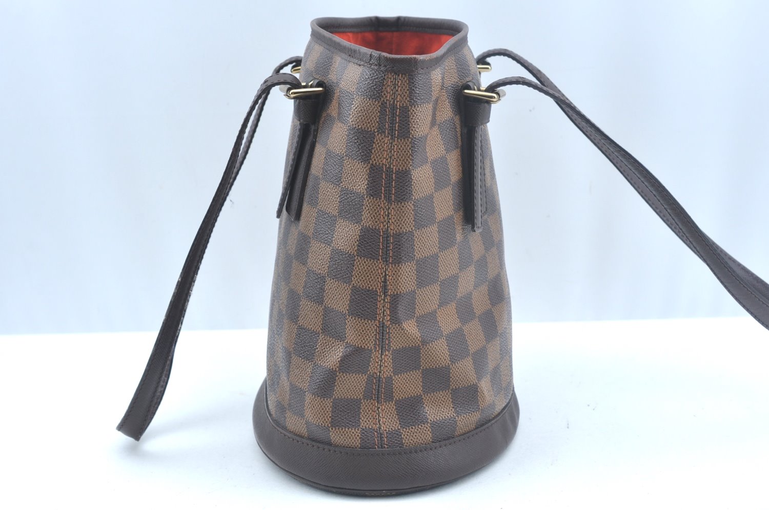 Authentic Louis Vuitton Damier Marais Bucket Shoulder Tote Bag N42240 LV 9138I