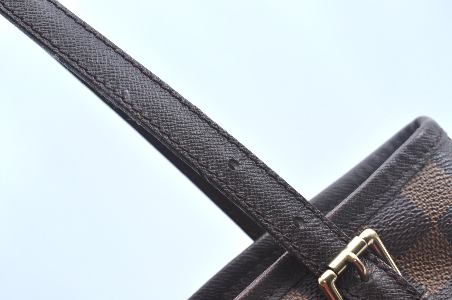 Authentic Louis Vuitton Damier Marais Bucket Shoulder Tote Bag N42240 LV 9138I