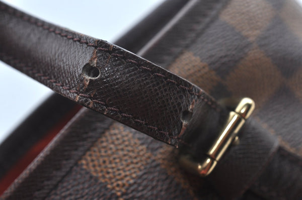 Authentic Louis Vuitton Damier Marais Bucket Shoulder Tote Bag N42240 LV 9138I