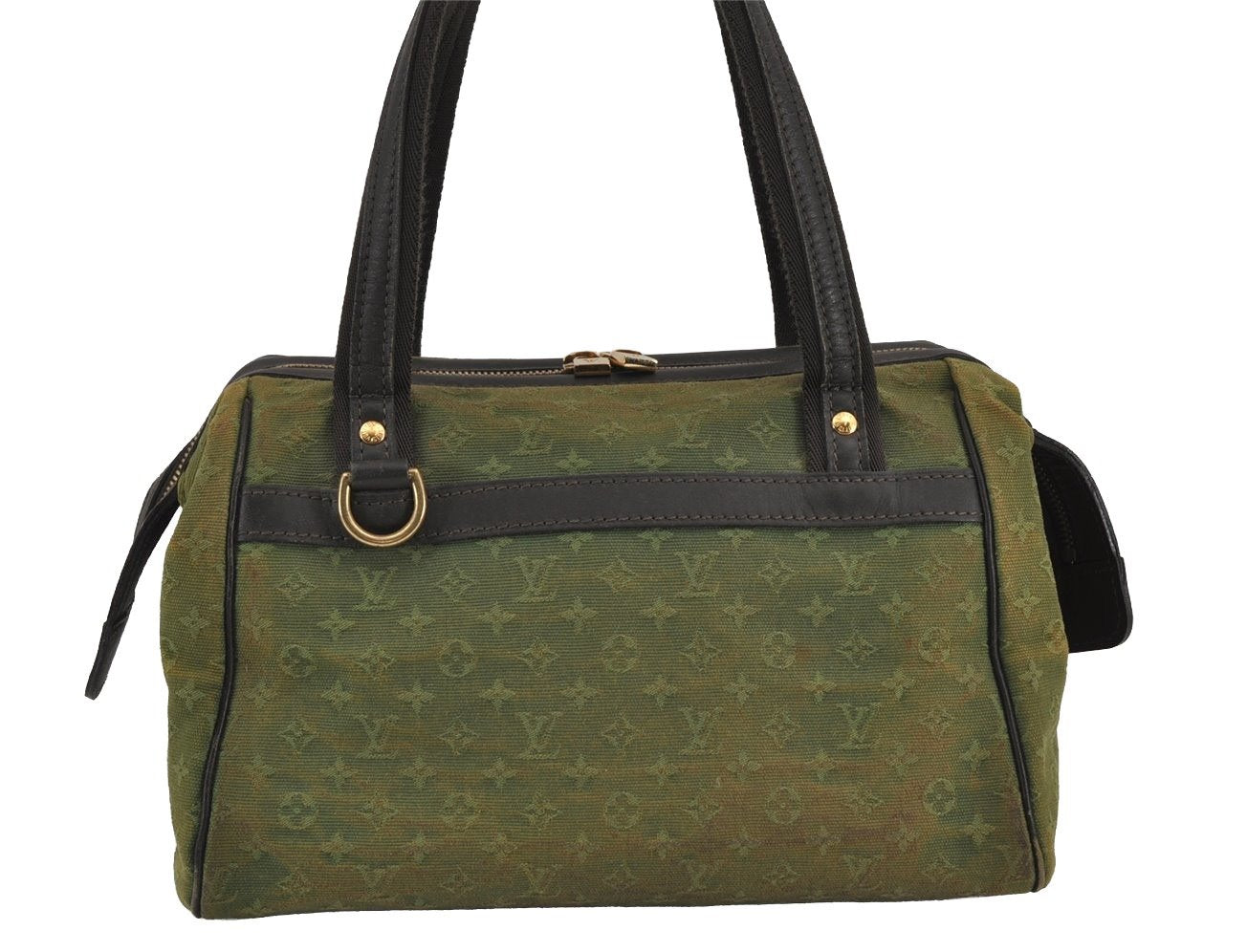 Auth Louis Vuitton Monogram Mini Josephine PM 2Way Hand Bag M92415 Khaki 9138J