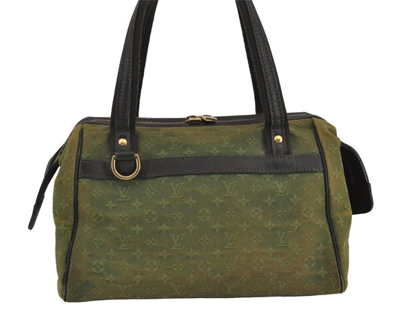 Auth Louis Vuitton Monogram Mini Josephine PM 2Way Hand Bag M92415 Khaki 9138J