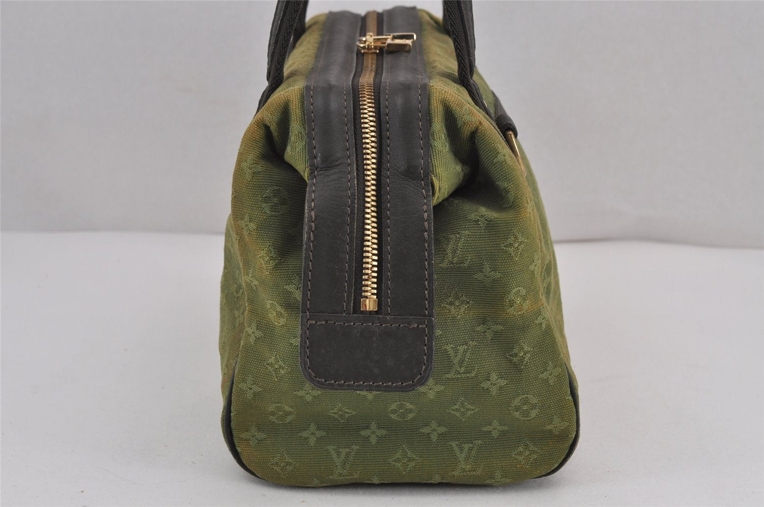 Auth Louis Vuitton Monogram Mini Josephine PM 2Way Hand Bag M92415 Khaki 9138J