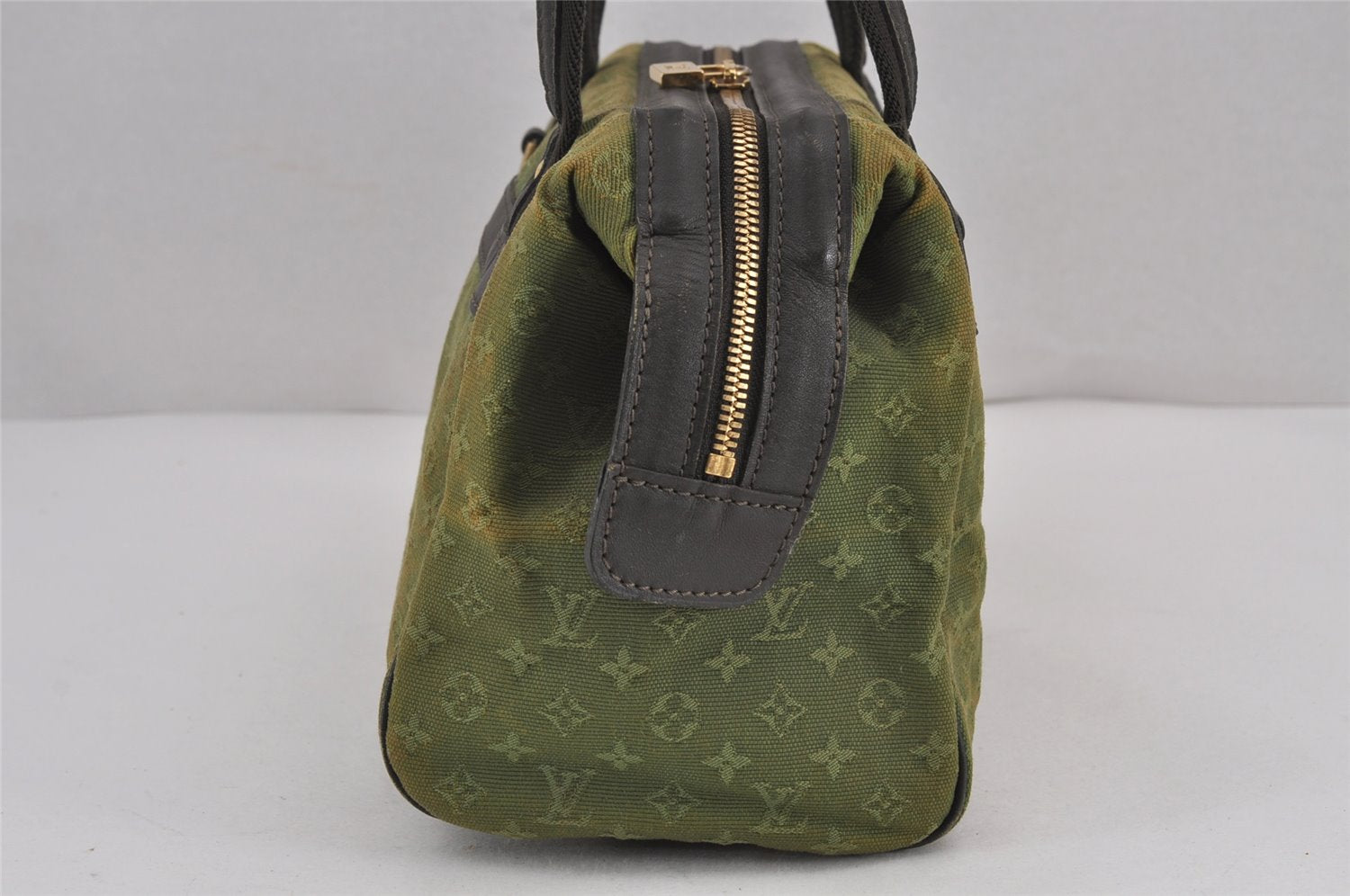 Auth Louis Vuitton Monogram Mini Josephine PM 2Way Hand Bag M92415 Khaki 9138J