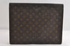 Authentic Louis Vuitton Monogram Porte Documents Senateur M53335 Briefcase 9139I
