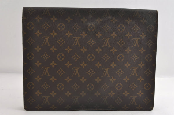 Authentic Louis Vuitton Monogram Porte Documents Senateur M53335 Briefcase 9139I