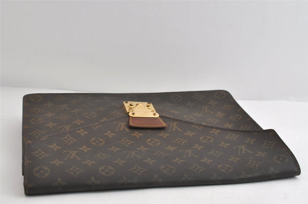 Authentic Louis Vuitton Monogram Porte Documents Senateur M53335 Briefcase 9139I