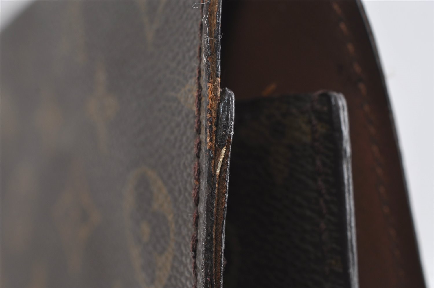 Authentic Louis Vuitton Monogram Porte Documents Senateur M53335 Briefcase 9139I